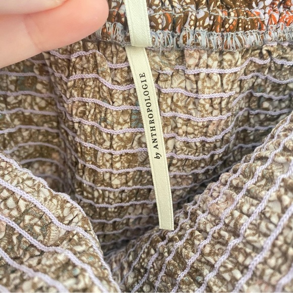 Anthropologie Smocked off the‎ shoulder Blouse - Picture 6 of 8